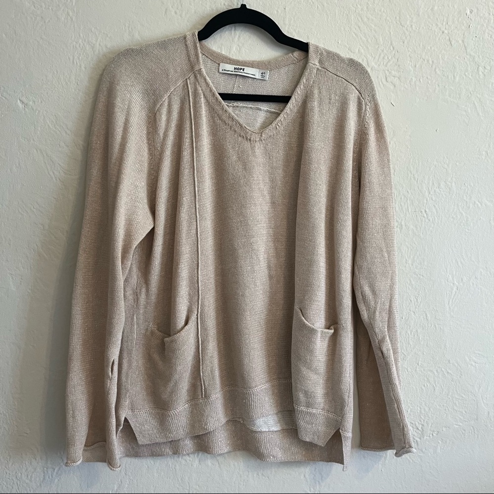 HOPE Stockholm sweater oatmeal color size 40 EU large US